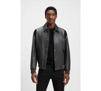 BOSS Chaqueta de piel Porsche x BOSS con detalles en contraste - StyleMeon_PS, 50543223 Gris oscuro 46