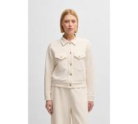 BOSS Chaqueta de punto elástico con pliegues traseros - StyleC_Elara, 50536744 Natural L