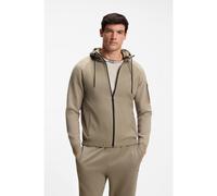 BOSS Chaqueta de punto en mezcla de materiales con gráfico en jacquard - StyleKN_Globe HY, 50558362 Marrón claro XL