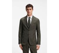 BOSS Chaqueta de traje slim fit de lana virgen y lino - StyleC-Hanry-263, 50567538 Verde 44