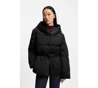 BOSS Chaqueta guateada repelente al agua con cinturón - StylePlyssa, 50546960 Negro 46