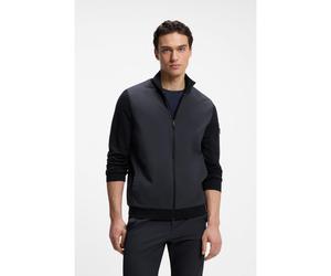 BOSS Chaqueta híbrida con mangas y espalda de punto - StyleKN_Momentum-X HY, 50556153 Azul oscuro S