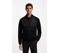BOSS Chaqueta híbrida de punto en tejido de rejilla - StyleKN_Tour HY, 50553792 Negro S