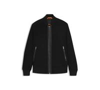 BOSS Chaqueta Johice Regular Fit de gamuza para hombre, 001negro, 48