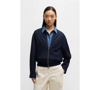 BOSS Chaqueta oversize fit con efecto a capas - StyleJirian, 50531883 Azul oscuro 32