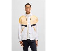 BOSS Chaqueta Porsche x BOSS repelente al agua con bloques de color - StyleClasher_PS, 50531386 Blanco / Amarillo 50