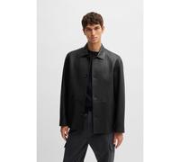 BOSS Chaqueta regular fit de piel de napa con cierre de botones - StyleC-Markin, 50531136 Negro 52