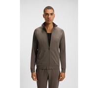 BOSS Chaqueta regular fit en punto de algodón elástico con logo bordado - StyleMix&Match Jacket Z, 50515307 Marrón XL