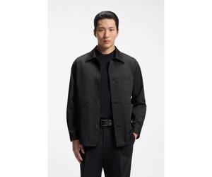 BOSS Chaqueta relaxed fit de sarga de algodón elástico - StyleC-Carper-OS-3PP-263, 50567559 Negro 56