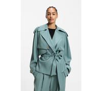 BOSS Chaqueta relaxed fit de sarga fluida - StyleJacusa, 50553892 Azul 34