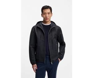 BOSS Chaqueta repelente al agua con capucha en popelín de microfibra - StyleH-Cireno4, 50544135 Azul oscuro 58