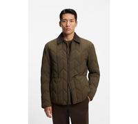 BOSS Chaqueta repelente al agua con detalles de nobuk - StyleL-Coverto, 50553946 Verde oscuro 48
