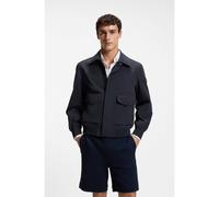BOSS Chaqueta repelente al agua en tejido arrugado - StyleOcruise, 50562351 Azul oscuro 50