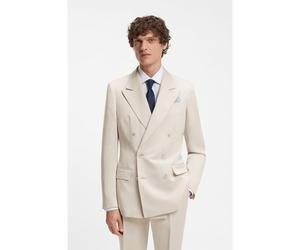 BOSS Chaqueta slim fit BOSS BY BECKHAM con microestampado - StyleDB-Jacket-262_DB, 50563800 Gris claro 50