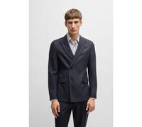 BOSS Chaqueta slim fit de paño elástico con microestampado - StyleH-Houston-DB-243, 50535020 Azul oscuro 52