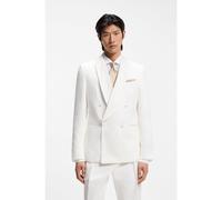 BOSS Chaqueta slim fit en sarga de lino - StyleH-Hutson-DB-SC-26 2, 50561866 Blanco 46