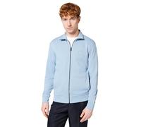 BOSS Chaqueta Zestart para Hombre de algodón Terry con Cremallera y Logotipo, Light/Pastel Blue, M