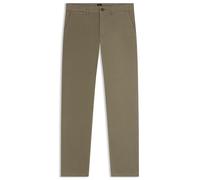 BOSS Pantalones regular fit de satén de algodón elástico - StyleChino-Regular-1, 50534378 Caqui 31/32