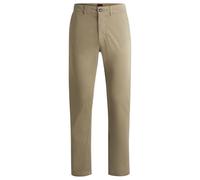 Boss Chino-Regular-1 Trousers_Flat, Marrón Claro y Pastel, 35W / 36L Hombres