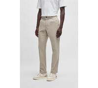 BOSS Chinos con pinzas delanteras en dobby de algodón elástico - StyleChino-Pleated, 50529308 Beige claro 36/32