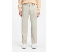 BOSS Chinos de algodón con pinzas y bolsillo cosido - StyleChino_Straight_PL1, 50568164 Beige claro 40/32