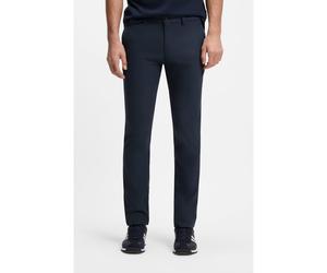 BOSS Chinos slim fit en sarga elástica - StyleChino-Slim-2, 50559149 Azul oscuro 32/34