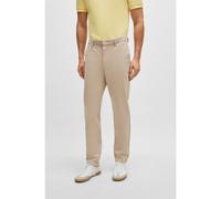 BOSS Chinos slim fit en tejido de gabardina de algodón elástico - StyleKaito1, 50487966 Beige claro 46