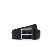 BOSS Cinturón business de piel con hebilla plateada pulida - StyleMadison-B1_VLSt_Sz35, 50558700 Azul oscuro 100