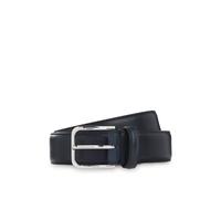 BOSS Cinturón business de piel con hebilla plateada pulida - StyleMadison-B1_VLSt_Sz35, 50558700 Azul oscuro 85