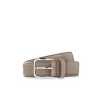 BOSS Cinturón business de piel con hebilla plateada pulida - StyleMadison-B1_VLSt_Sz35, 50558700 Marrón claro 80
