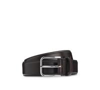 BOSS Cinturón business de piel con hebilla plateada pulida - StyleMadison-B1_VLSt_Sz35, 50558700 Marrón oscuro 105