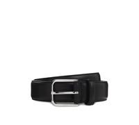 BOSS Cinturón business de piel con hebilla plateada pulida - StyleMadison-B1_VLSt_Sz35, 50558700 Negro 95
