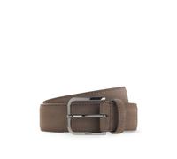 BOSS Cinturón business de piel con hebilla pulida en bronce industrial - StyleMadison-B1_SdGm_Sz35, 50574430 Beige 95