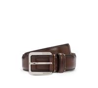 BOSS Cinturón Business de piel italiana con hebilla de latón - StyleLars-St_Sz35, 50522757 Marrón oscuro 90