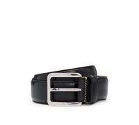 BOSS Cinturón Business de piel italiana con hebilla de latón - StyleLars-St_Sz35, 50522757 Negro 85