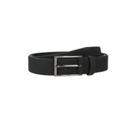 BOSS Cinturón de ante con hebilla de metal pesado y logo - StyleCalindo_Sz35_sd, 50470776 Azul oscuro 105