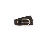 BOSS Cinturón de ante con monograma Double B en tono dorado - StyleScarlet-BB-Sd-G_Sz25, 50522643 Marrón oscuro 80