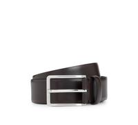BOSS Cinturón de piel con hebilla elaborado en Italia - StyleErman-L_Sz35, 50491834 Marrón oscuro 85