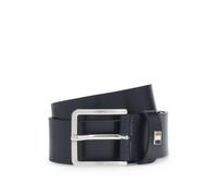 BOSS Cinturón de piel italiana con detalle de rayas de la marca en la trabilla - StyleTher-Flag-E_Sz35, 50486839 Azul oscuro 100