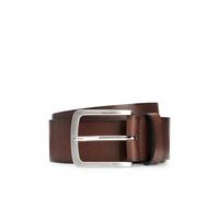 BOSS Cinturón de piel italiana con hebilla grabada con logo - StyleJor-V_Sz40, 50471321 Marrón oscuro 85