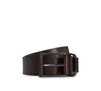 BOSS Cinturón de piel italiana con herrajes de bronce industrial cepillado - StyleCole-Ant_Sz35, 50491852 Marrón oscuro 95