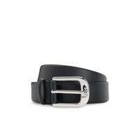BOSS Cinturón de piel italiana granulada con hebilla pulida - StyleAnna Belt 3 cm N., 50541161 Negro 80