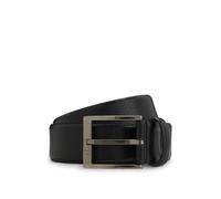 BOSS Cinturón de piel italiana granulada con hebilla pulida - StyleElloy-Gr_Sz35, 50553210 Negro 110