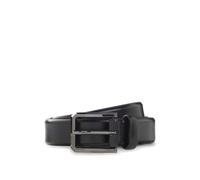 BOSS Cinturón de piel lisa con hebilla de bronce industrial grabada - StyleCaleb-Gm_Sz30, 50558704 Negro 80