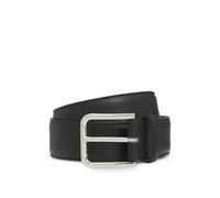 BOSS Cinturón de piel para hombre Navya-St Sz35 de fabricación italiana con cierre de logotipo, Negro, 95