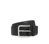 BOSS Cinturón de piel para hombre Navya-St Sz35 de fabricación italiana con cierre de logotipo, Negro, 120 cm