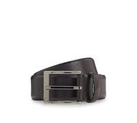 Boss Cinturón Elloy-Gr Sz35 para Hombre en Piel Italiana granulada con Hebilla Pulida, marrón Oscuro, 100 cm