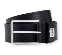 BOSS Cinturón Hombre Cuero Italiano Elio SZ35 50529898 Negro 3,5 cm
