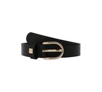 BOSS Cinturón de piel italiana con hebilla dorada - StyleScarlet B. 2,5cm N-R, 50480650 Negro 90
