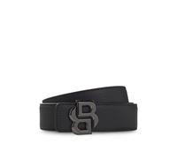 BOSS Cinturón reversible de piel italiana con monograma Double B en la hebilla - StyleB_Icon-Gr-St_Sr35, 50529609 Negro 90
